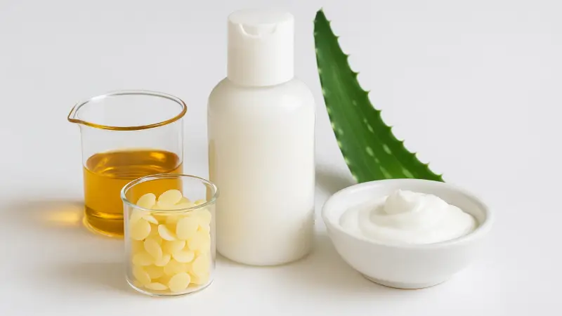 مواد لازم برای ساخت لوسیون بدن خانگی با ترکیب طبیعی